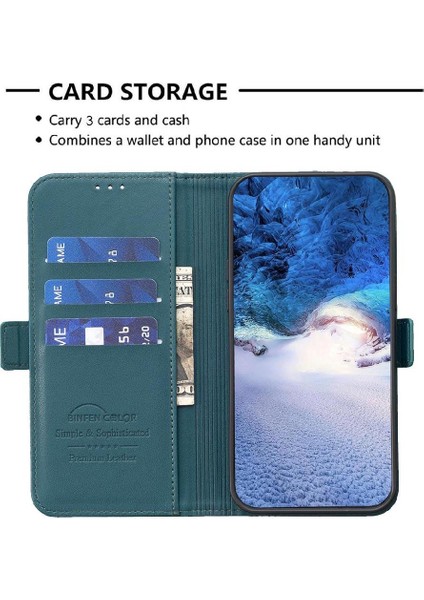 Colorful Shop Galaxy A23 5g Için Flip Case Kart Yuvaları Tutucu Kickstand Pu Deri (Yurt Dışından)