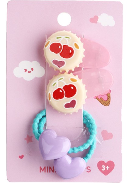 Eğlence Serisi Meyve Figürlü 4'Lü Saç Toka Seti - Taze Ve Renkli Stil fiyatları