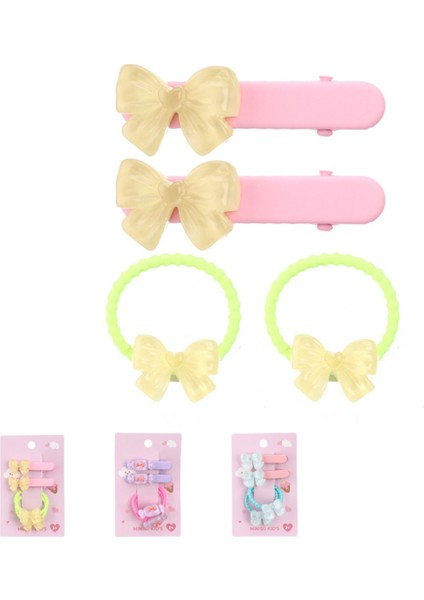 Eğlence Serisi Fiyonk Figürlü 4'Lü Saç Toka Seti - Zarif Ve Renkli Stil indirimleri