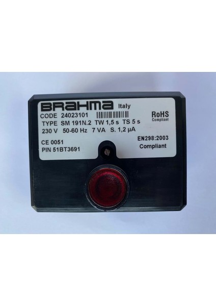SM191N.2 Brülör Otomatiği 24023101 Tw1.5s TS5S 230V 50-60Hz 7VA