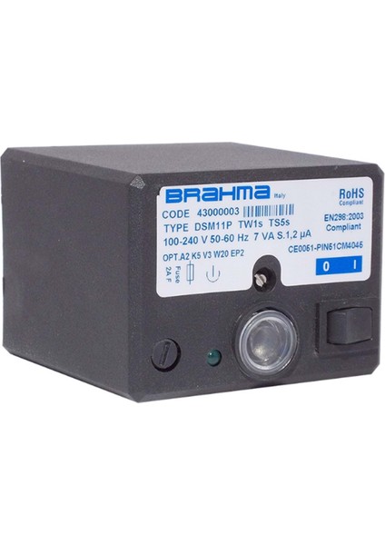 DSM11P Brülör Otomatiği 43000003 TW1S TS5S 100-240V 50-60Hz 7VA