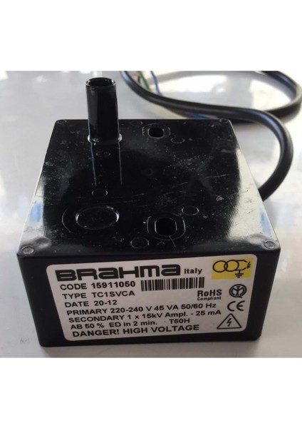 TC1SVCA Elektronik Ateşleme Transformatörü 15911050 220-240V 45VA 1 x 15KV 50%