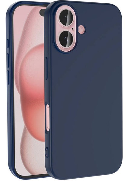 iPhone 16 Plus Kılıf Lansman Içi Kadife Silikon + Ekran Koruyucu