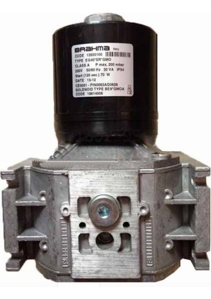 EG40*SR*GMO Valf 13950100 1 1/2'' Debi Ayarlı Pmax 200MBAR 230V 50-60Hz 30VA Start 3SEC.70W