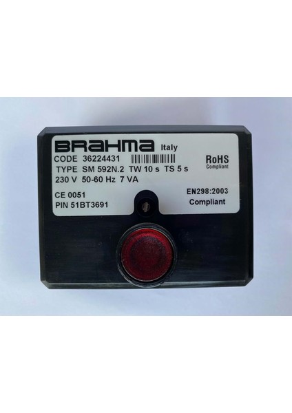SM592N.2 Brülör Otomatiği 36224431 TW10S TS5S 230V 50-60Hz 7VA