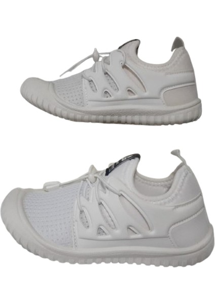 Unısex Çocuk Beyaz Lastikli Ortopedik Taban Sandalet Gzeer87-17 fırsatları