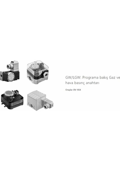 LGW50A2 Presostat 2.5…50MBAR Ac 50-60Hz 10A 250V