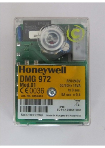 DMG972-N Brülör Otomatiği Mod.01 220-240V 50-60Hz 12VA TS3SEC 5A