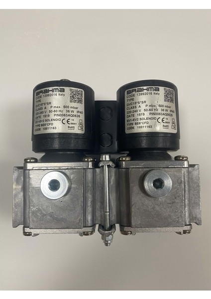 GVC15*S*SR Double Solenoid Valf 13992016 Pmax 500MBAR 220-240V 50-60Hz 36W