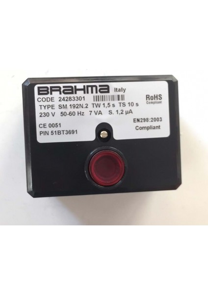 SM192N.2 Brülör Otomatiği 24283301 Tw1.5s TS10S 230V 50-60Hz 7VA
