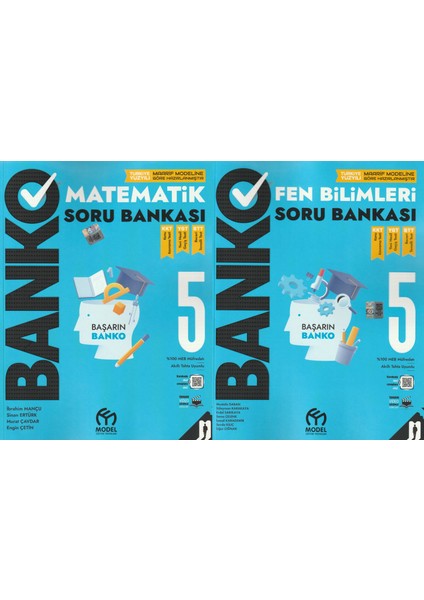 5. Sınıf Banko Matematik + Fen Bilimleri Soru Bankası (2 Kitap)