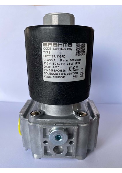 EG25*SR3*GFD Valf 13931500 3/4'' Debi Ayarlı Pmax 500MBAR 230V 50-60Hz 33W