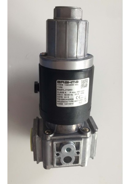 EG25*L3*GMO Valf 13932000 3/4'' Debi Ayarlı Pmax 350MBAR 230V 50-60Hz 33W