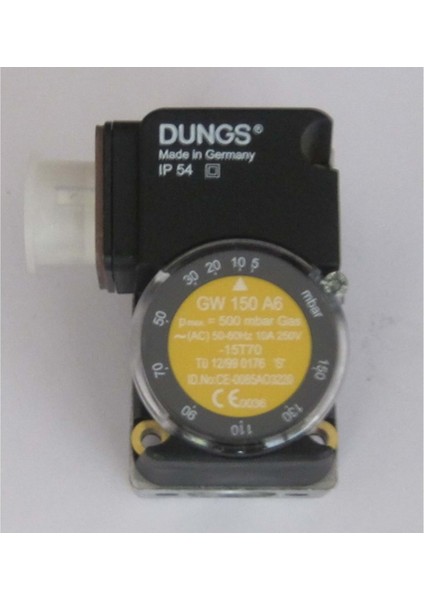 GW150A6 Presostat 5…150MBAR Ac 50-60Hz 10A 250V