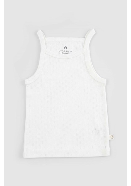 Organik Pamuk Pointel Bebek Ekru Atlet Bloomer Takımı fiyatları