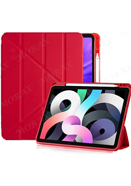 Apple iPad Air 11INÇ M2 2024 Kılıf Kalem Şarj Bölmeli Case A2902 A2903 A2904