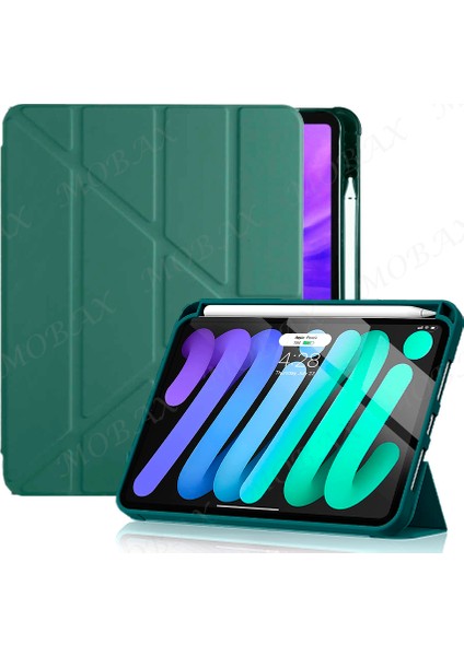 Apple iPad Air 11INÇ M2 2024 Kılıf Kalem Şarj Bölmeli Case A2902 A2903 A2904