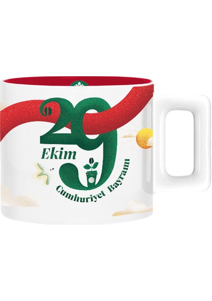 Starbucks® Seramik Kupa - Cumhuriyet Bayramı 2024 Tasarımlı - 89 ml - 11165360