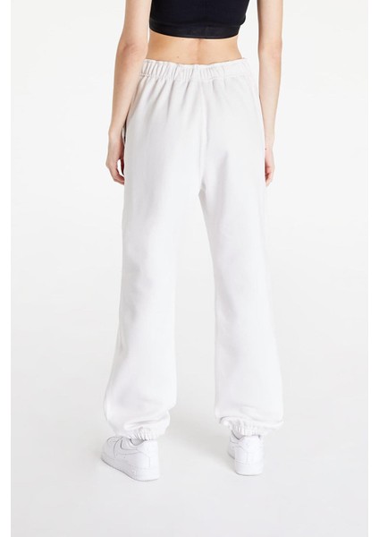 Solo Swoosh Fleece Pant Pamuklu Şardonlu Bol Kesim Yüksek Bel Kadın Eşofman Altı Kırık Beyaz fiyatları