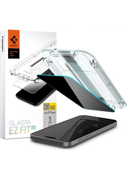iPhone 16 / 15 Hayalet Cam Ekran Koruyucu Kolay Kurulum GLAS.tR EZ Fit Privacy HD - AGL07121