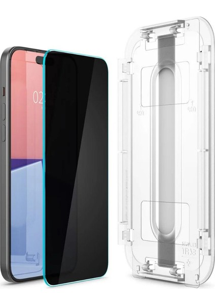 iPhone 16 / 15 Hayalet Cam Ekran Koruyucu Kolay Kurulum GLAS.tR EZ Fit Privacy HD - AGL07121