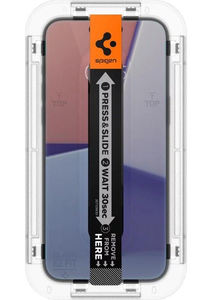 iPhone 16 / 15 Hayalet Cam Ekran Koruyucu Kolay Kurulum GLAS.tR EZ Fit Privacy HD - AGL07121