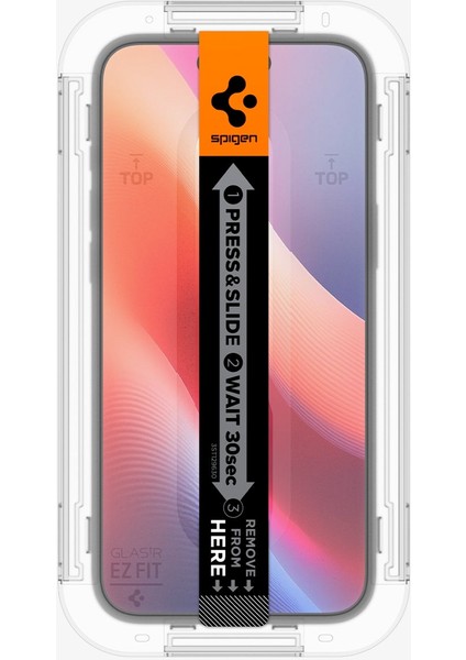 iPhone 16 / 15 Hayalet Cam Ekran Koruyucu Kolay Kurulum GLAS.tR EZ Fit Privacy HD (2 Adet) - AGL06905