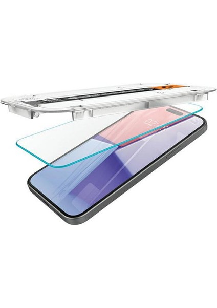 iPhone 16 / iPhone 15 Cam Ekran Koruyucu Kolay Kurulum Glas.tR EZ Fit Slim HD (1 Adet) - AGL06907