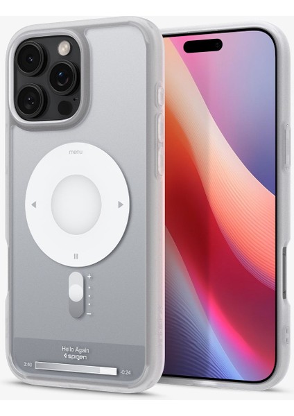 iPhone 16 Pro Kılıf Ultra Hybrid MagFit MagSafe özellikli Classic Silver - ACS08139