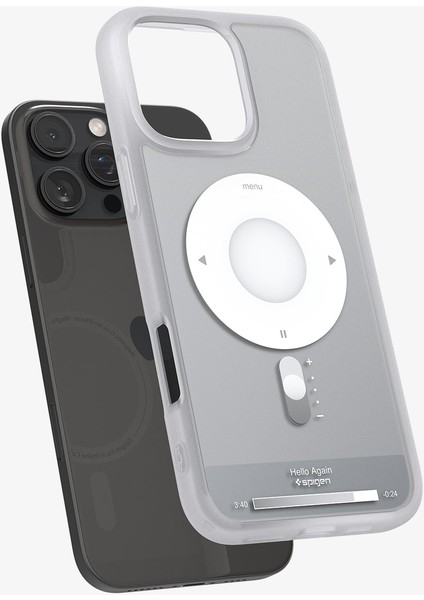 iPhone 16 Pro Kılıf Ultra Hybrid MagFit MagSafe özellikli Classic Silver - ACS08139