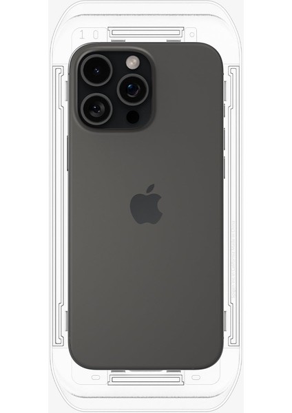 iPhone 16 Pro Max Hayalet Cam Ekran Koruyucu Kolay Kurulum GLAS.tR EZ Fit Privacy HD (2 Adet) - AGL07908