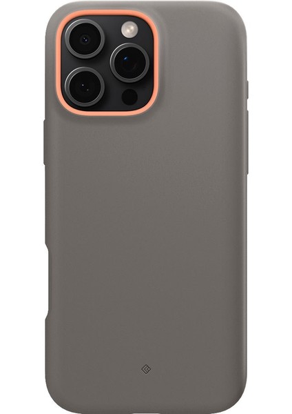 Caseology iPhone 16 Pro Kılıf Nano Pop Mag MagSafe özellikli Papaya Gray - ACS08173