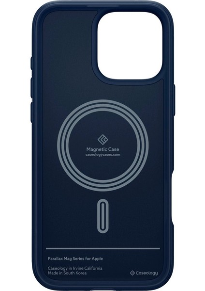 Caseology iPhone 16 Pro Kılıf Parallax Mag MagSafe özellikli Midnight Blue - ACS08171