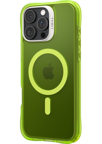 Ciel by CYRILL iPhone 16 Pro Max ile Uyumlu MagSafe Kılıf UltraSheer Mag Sararma Karşıtı Hava Kanalı Teknolojisi™ Askeri Sınıf Koruma Lime Mat Kapak - ACS08245 modelleri