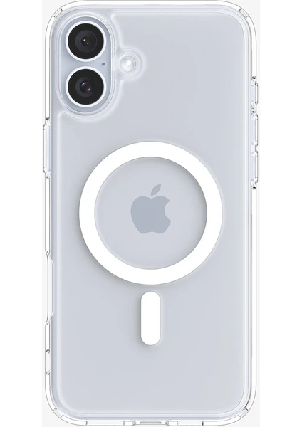 iPhone 16 Kılıf Crystal Hybrid MagFit MagSafe özellikli White - ACS08225