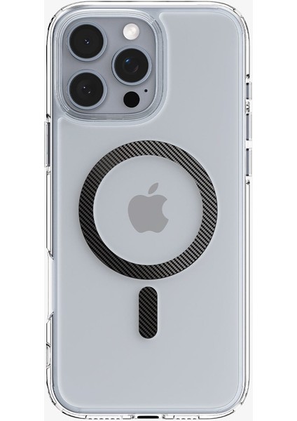 iPhone 16 Pro Kılıf Ultra Hybrid MagFit MagSafe özellikli Carbon Fiber - ACS08131