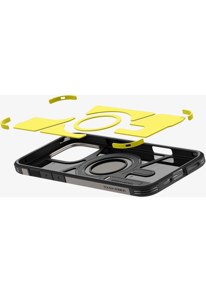 iPhone 16 Pro Max Kılıf Tough Armor AI MagFit MagSafe özellikli Gunmetal - ACS08012