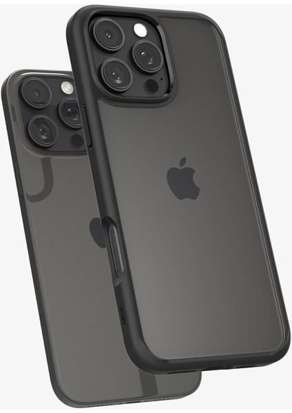 iPhone 16 Pro Max Kılıf Crystal Hybrid Matte Black - ACS08031