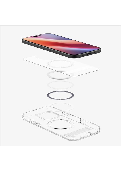 iPhone 16 Pro Max Kılıf Ultra Hybrid S MagFit MagSafe özellikli Crystal Clear - ACS08009