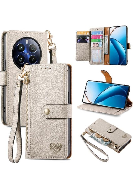 Realme 13 Cüzdan Darbeye Deri Kılıf Fermuar Aşk Için Flip Case (Yurt Dışından) fiyatları