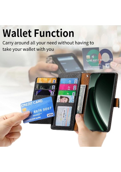 Xiaomi 14T Darbeye Fermuar Cüzdan Deri Kılıf Aşk Için Flip Case (Yurt Dışından)