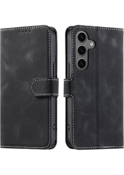 Samsung Galaxy A15 Için Flip Case 4g/5g Pu Deri Manyetik Bilek Kayışı (Yurt Dışından)