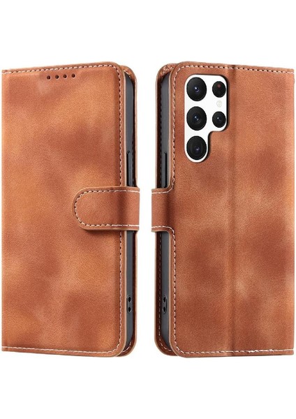 Samsung Galaxy S24 Ultra Cüzdan Kart Yuvaları Için Flip Case Bilek Kayışı Pu (Yurt Dışından) indirimleri
