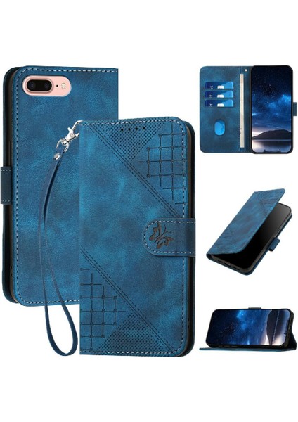 IPhone 7 Için Flip Case Artı/8 Artı ve Ayrılabilir ile Kredi Kartı Yuvası (Yurt Dışından)