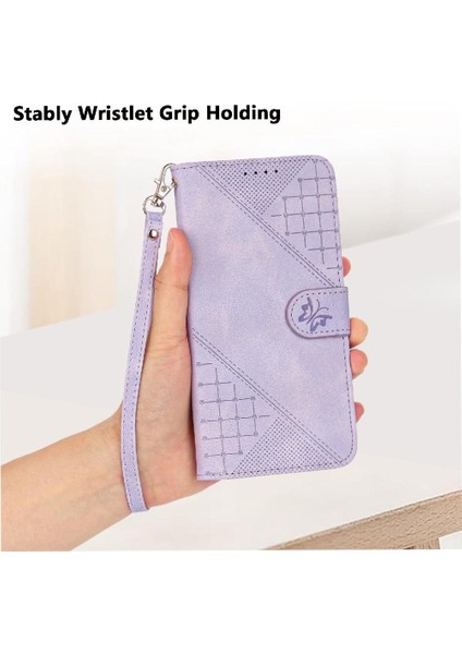 Ayrılabilir El Kayışı ile IPhone 11 Için Flip Case Kabartmalı Kelebek ve (Yurt Dışından)