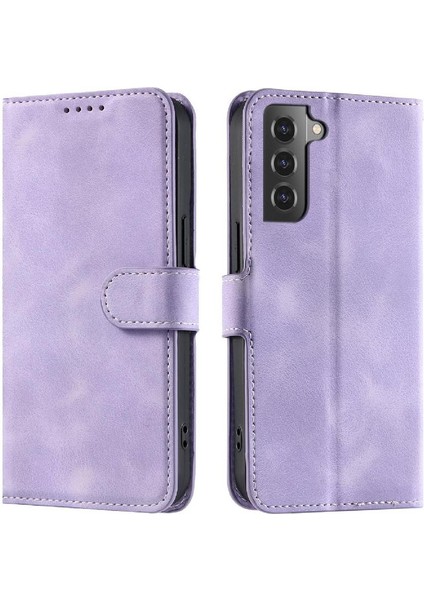 Samsung Galaxy S21 Artı Kickstand Bilek Kayışı Manyetik Pu Için Flip Case (Yurt Dışından)
