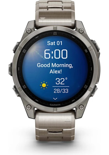 Fenix 8 – 47MM Amoled Sapphire Titanyum Vented Titanyum Kayışlı
