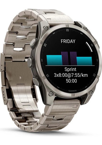 Fenix 8 – 47MM Amoled Sapphire Titanyum Vented Titanyum Kayışlı