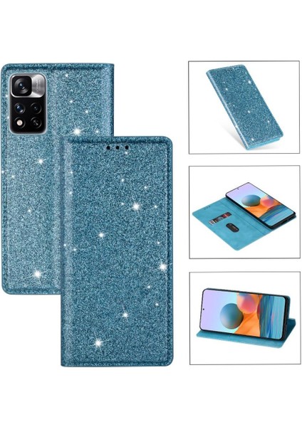 Glitter Flip Case Xiaomi Redmi Için Not 11 Pro 4g/5g Flip Case Cüzdan Kart (Yurt Dışından)