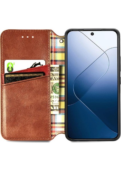 Xiaomi 14T Deri Kılıf Kapak Çevirin Cüzdan Fonksiyonu Moda (Yurt Dışından) indirimleri